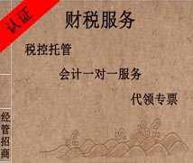 天津小规模企业代理记账价目表